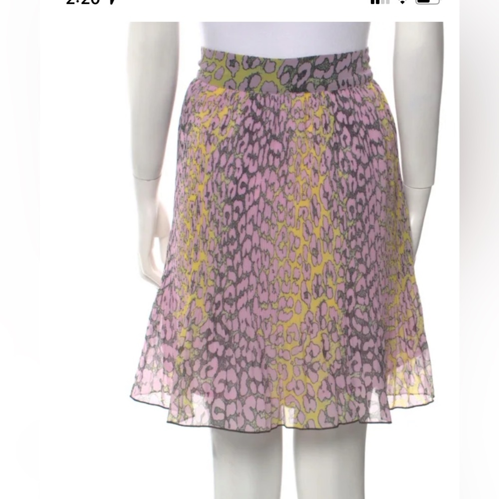 Ganni printed knee length skirt